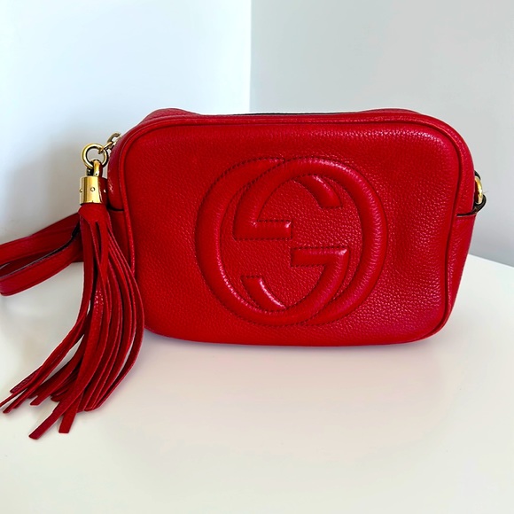 Gucci Bags Gucci Red Soho Crossbody Bag Poshmark